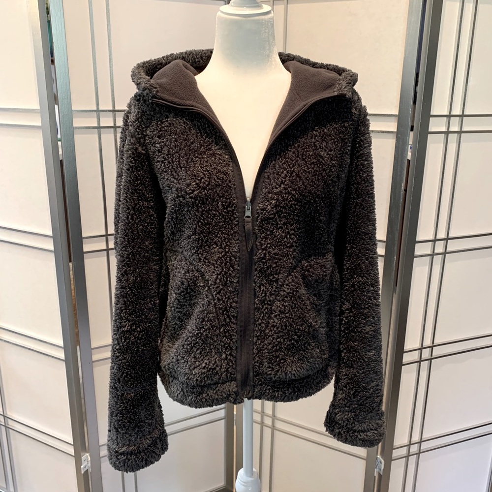 Maurices Reversible jacket/hoodie with zipper. L